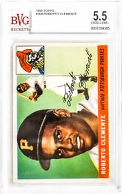Roberto Clemente 1955 Topps #164 BVG 5.5