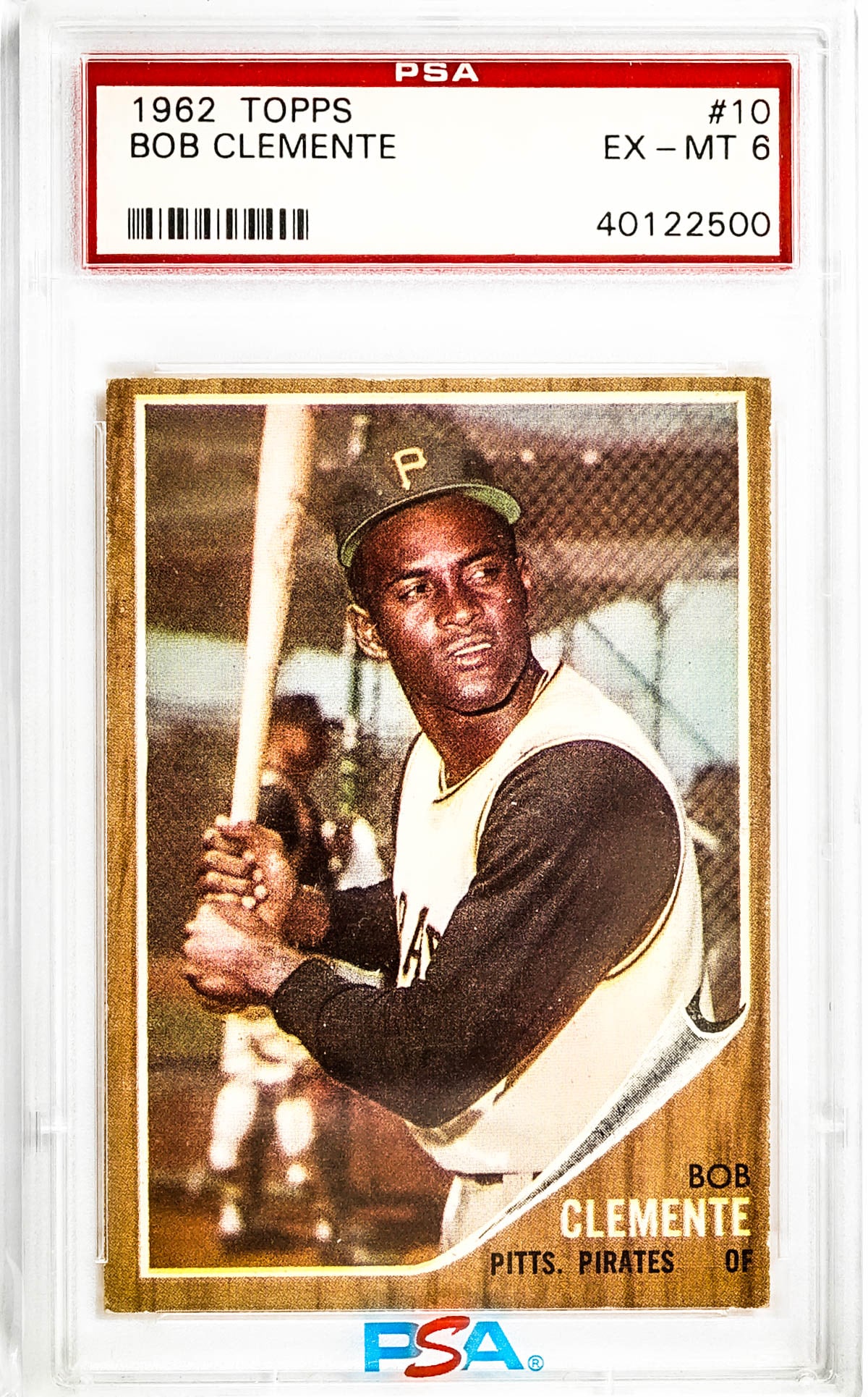 Roberto Clemente 1962 Topps #10 PSA 6 (1 of 2)