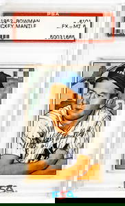 Mickey Mantle 1952 Bowman #101 PSA 6