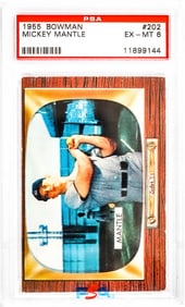 Mickey Mantle 1955 Bowman #202 PSA 6
