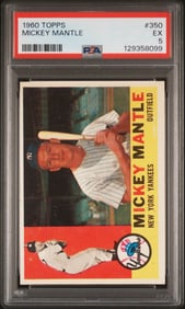 Mickey Mantle 1960 Topps #350 PSA 5 EX