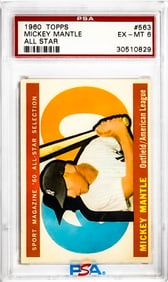 Mickey Mantle 1960 Topps #563 PSA 6 EX-MT