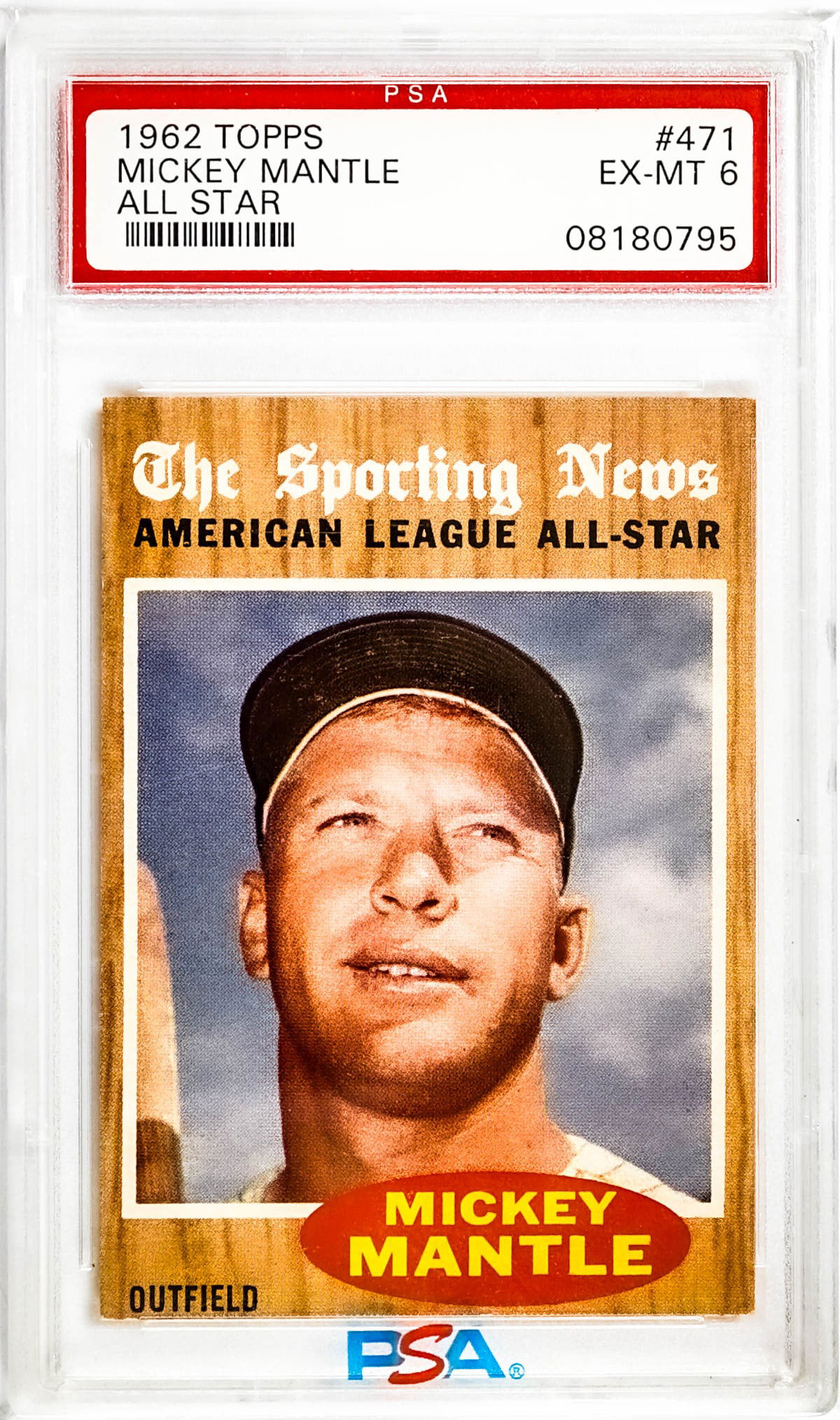 Mickey Mantle 1962 Topps #471 PSA 6 EX-MT (1 of 2)