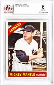 Mickey Mantle 1966 O-Pee-Chee #50 BVG 6
