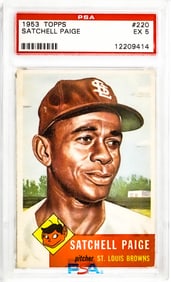 Satchell Paige 1953 Topps #220 PSA 5 EX