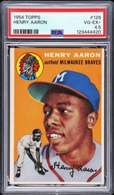 Henry Aaron 1954 Topps #128 PSA 4.5