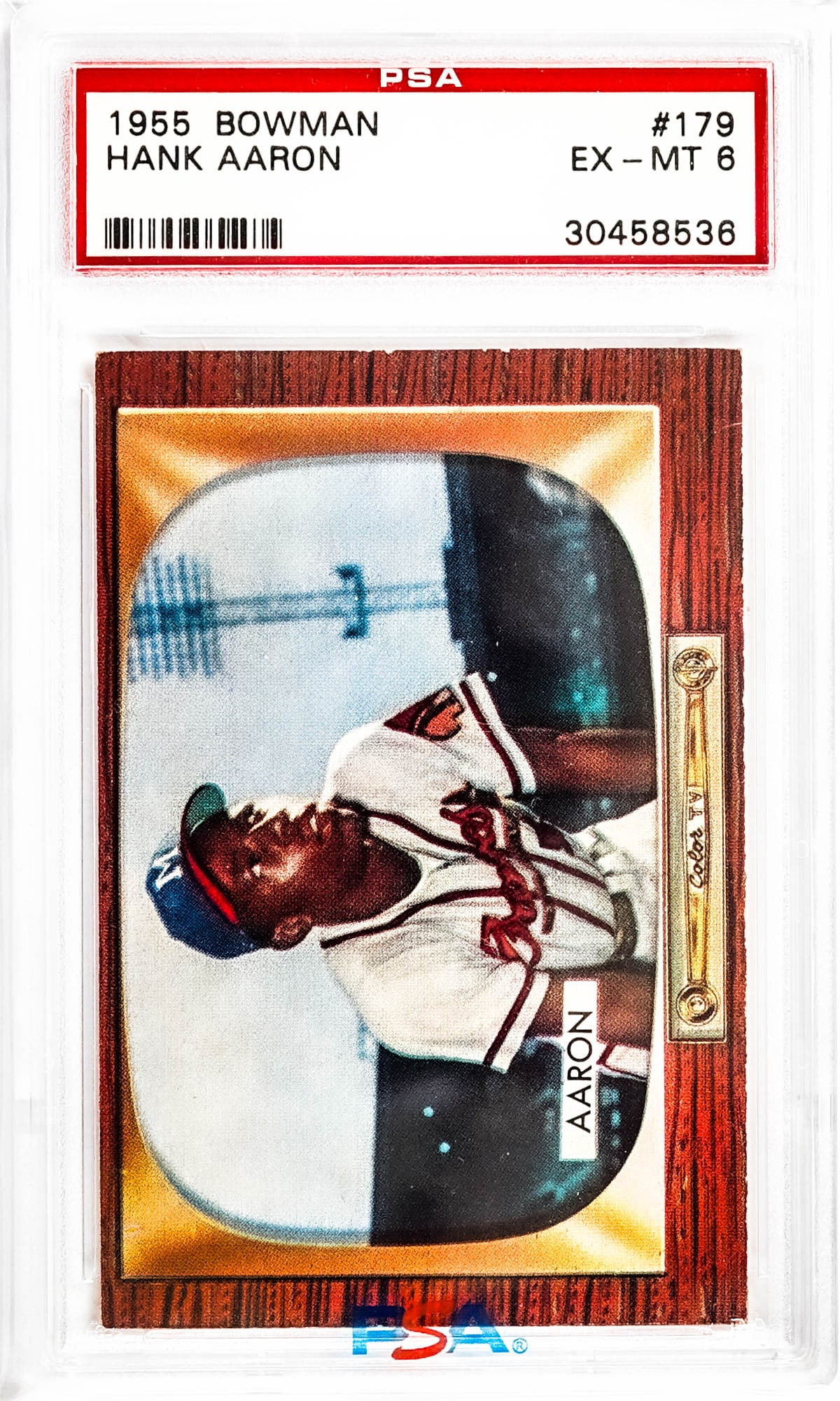 Hank Aaron 1955 Bowman #179 PSA 6 (1 of 2)