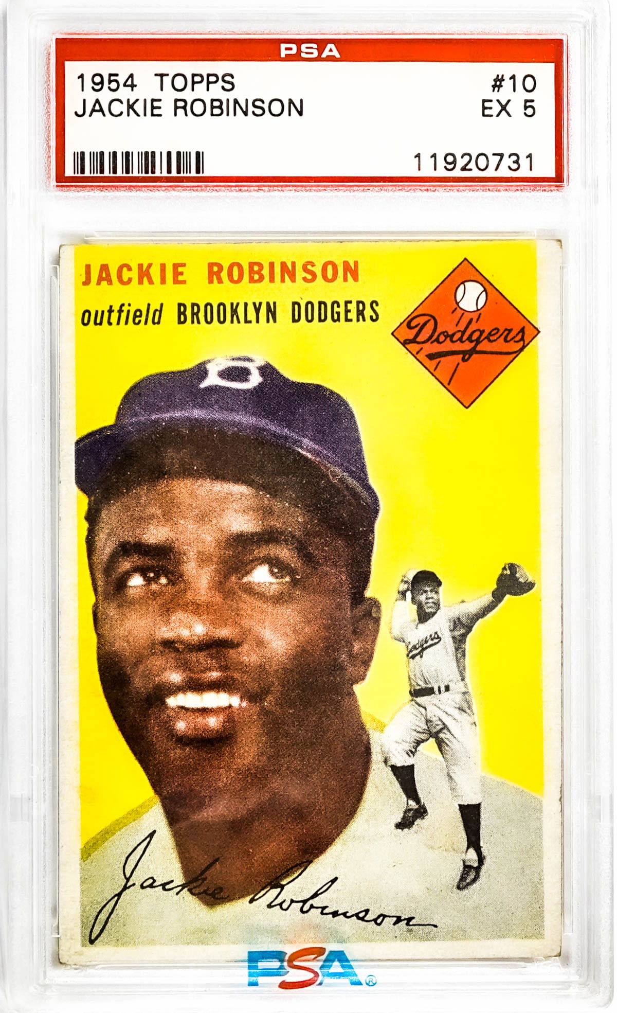 Jackie Robinson 1954 Topps #10 PSA 5 (1 of 2)