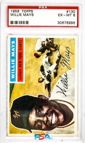 Willie Mays 1956 Topps #130 PSA 6