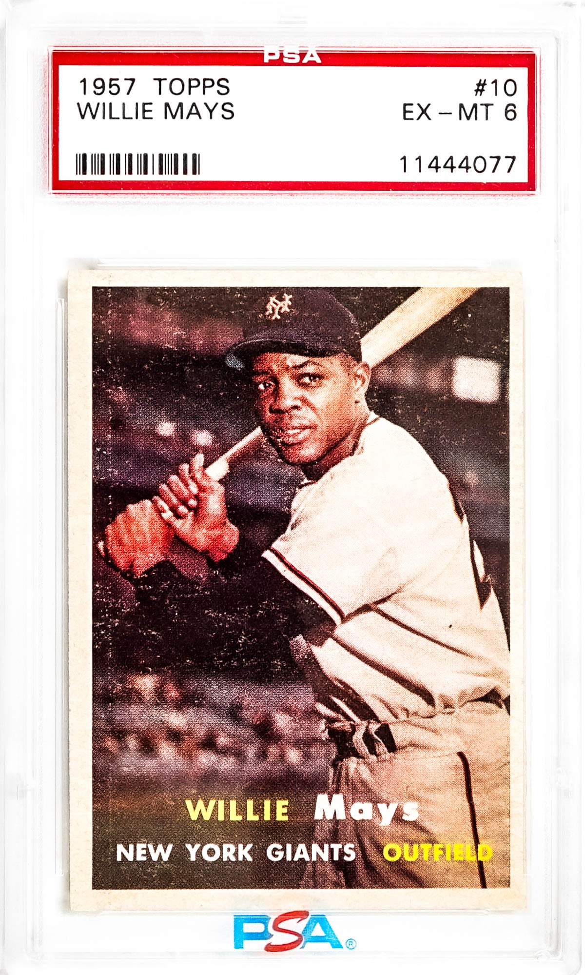 Willie Mays 1957 Topps #10 PSA 6 (1 of 2)