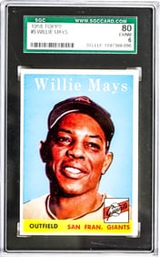 Willie Mays 1958 Topps #5 SGC 6