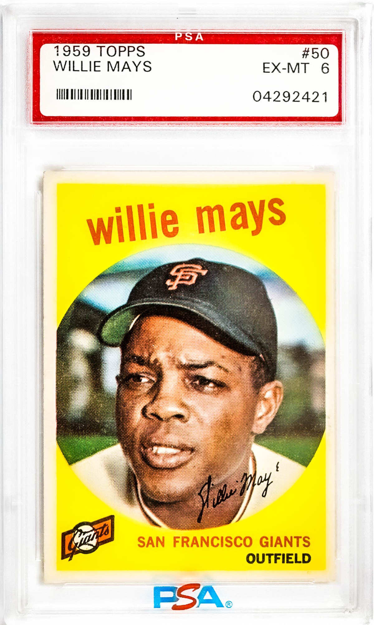 Willie Mays 1959 Topps #50 PSA 6 (1 of 2)