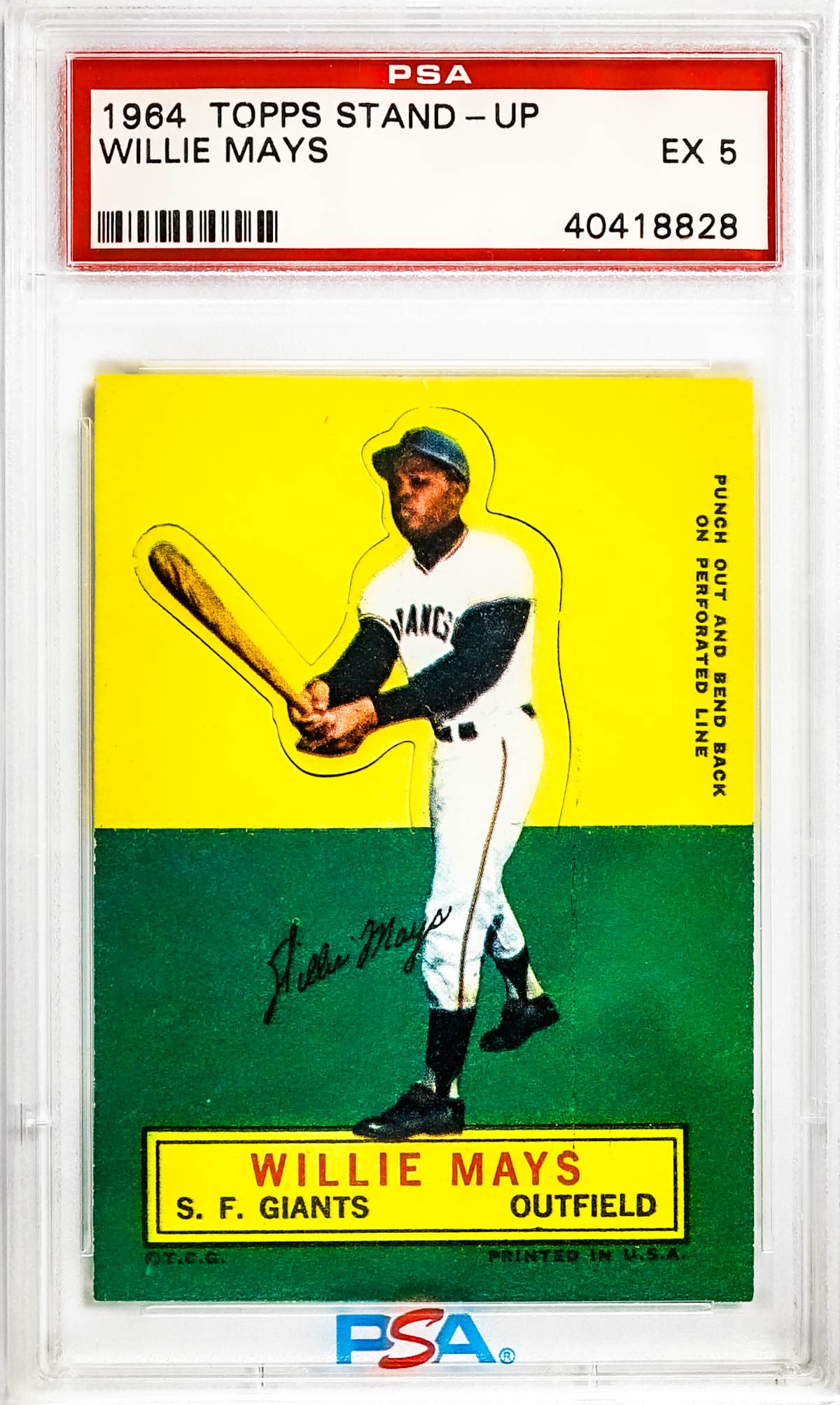 Willie Mays 1964 Topps Stand-Up PSA 5 (1 of 2)