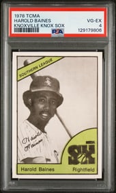 1978 TCMA KNOXVILLE KNOX SOX HAROLD BAINES