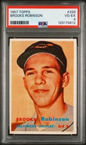 1957 TOPPS 328 BROOKS ROBINSON PSA 4