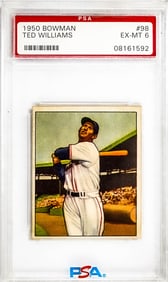 Ted Williams 1950 Bowman #98 PSA 6