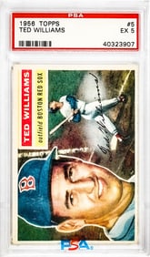 Ted Williams 1956 Topps #5 PSA 5 EX