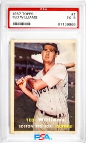 Ted Williams 1957 Topps #1 PSA 5