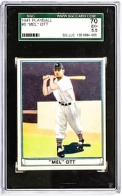 Mel Ott 1941 Playball #8 SGC 5.5