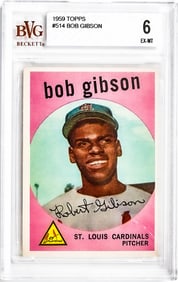 Bob Gibson 1959 Topps #514 BVG 6