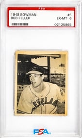 Bob Feller 1948 Bowman #5 PSA 6