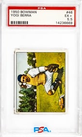 Yogi Berra 1950 Bowman #46 PSA 5.5