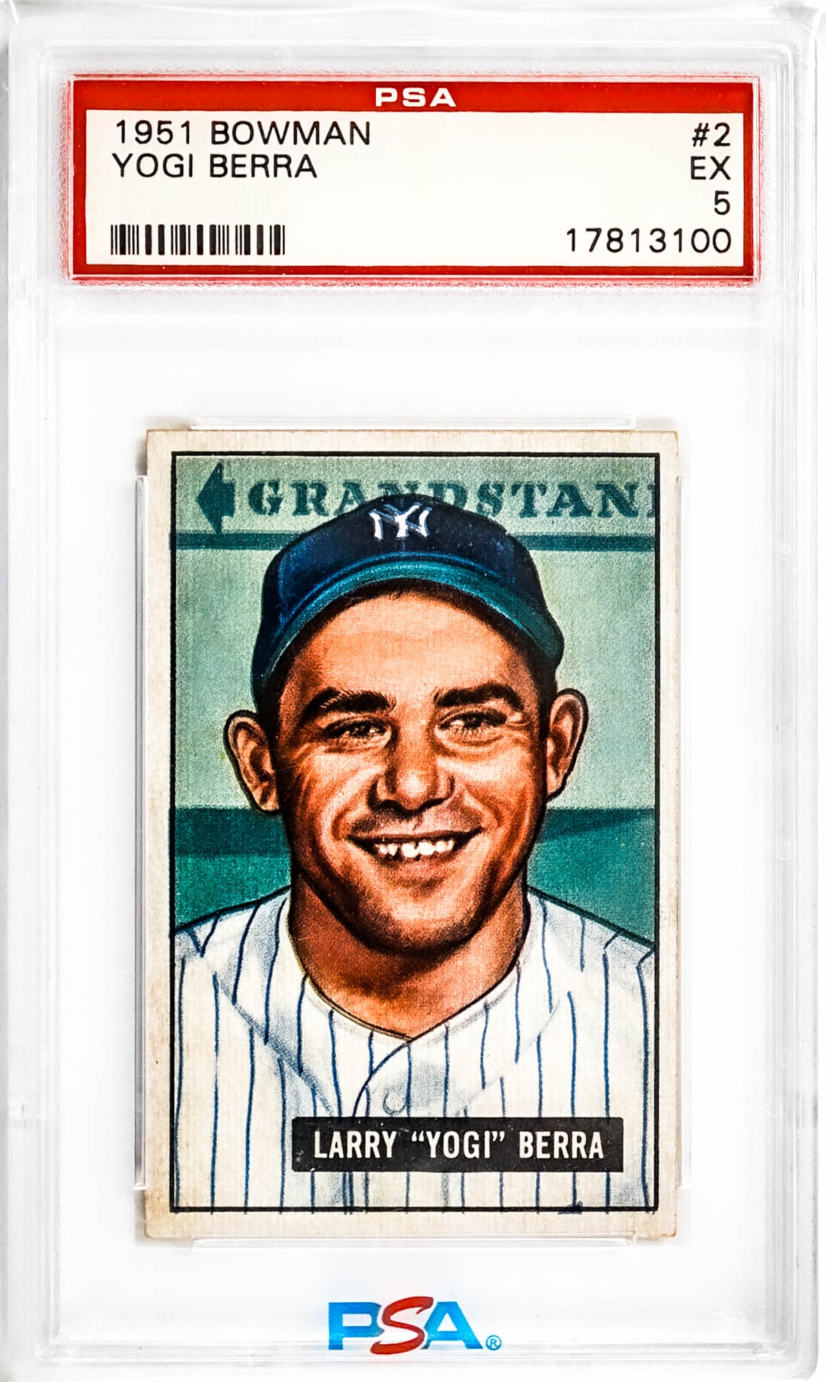 Yogi Berra 1951 Bowman #2 PSA 5 (1 of 2)