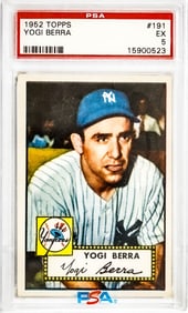 Yogi Berra 1952 Topps #191 PSA 5