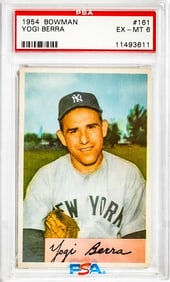 Yogi Berra 1954 Bowman #161 PSA 6