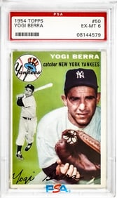 Yogi Berra 1954 Topps #50 PSA 6