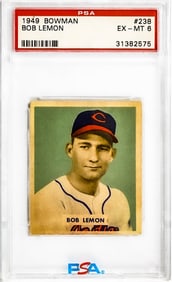 Bob Lemon 1949 Bowman #238 PSA 6