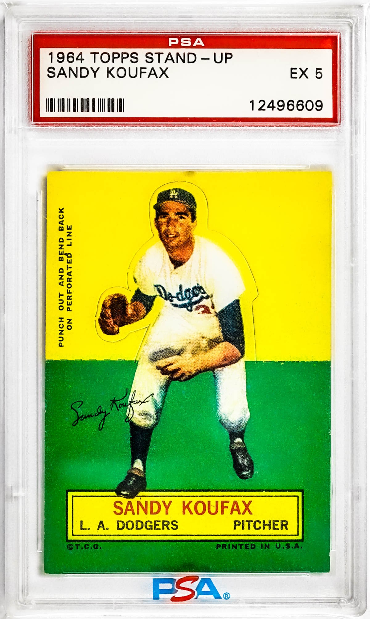 Sandy Koufax 1964 Topps Stand-Up PSA 5 (1 of 2)