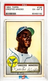 Orestes Minoso 1952 Topps #195 PSA 6