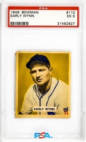 Early Wynn 1949 Bowman #110 PSA 5