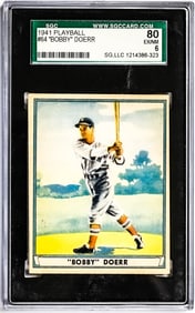 Bobby Doerr 1941 Playball #64 SGC 6