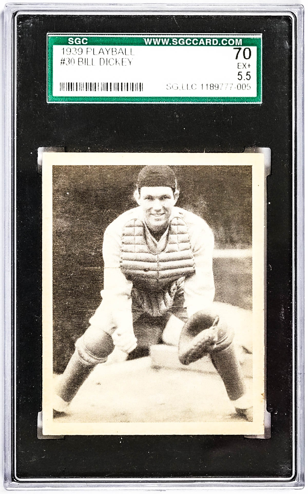 Bill Dickey 1939 Playball #30 SGC 5.5 (1 of 2)
