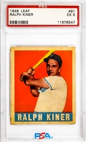 Ralph Kiner 1948 Leaf #91 PSA 5