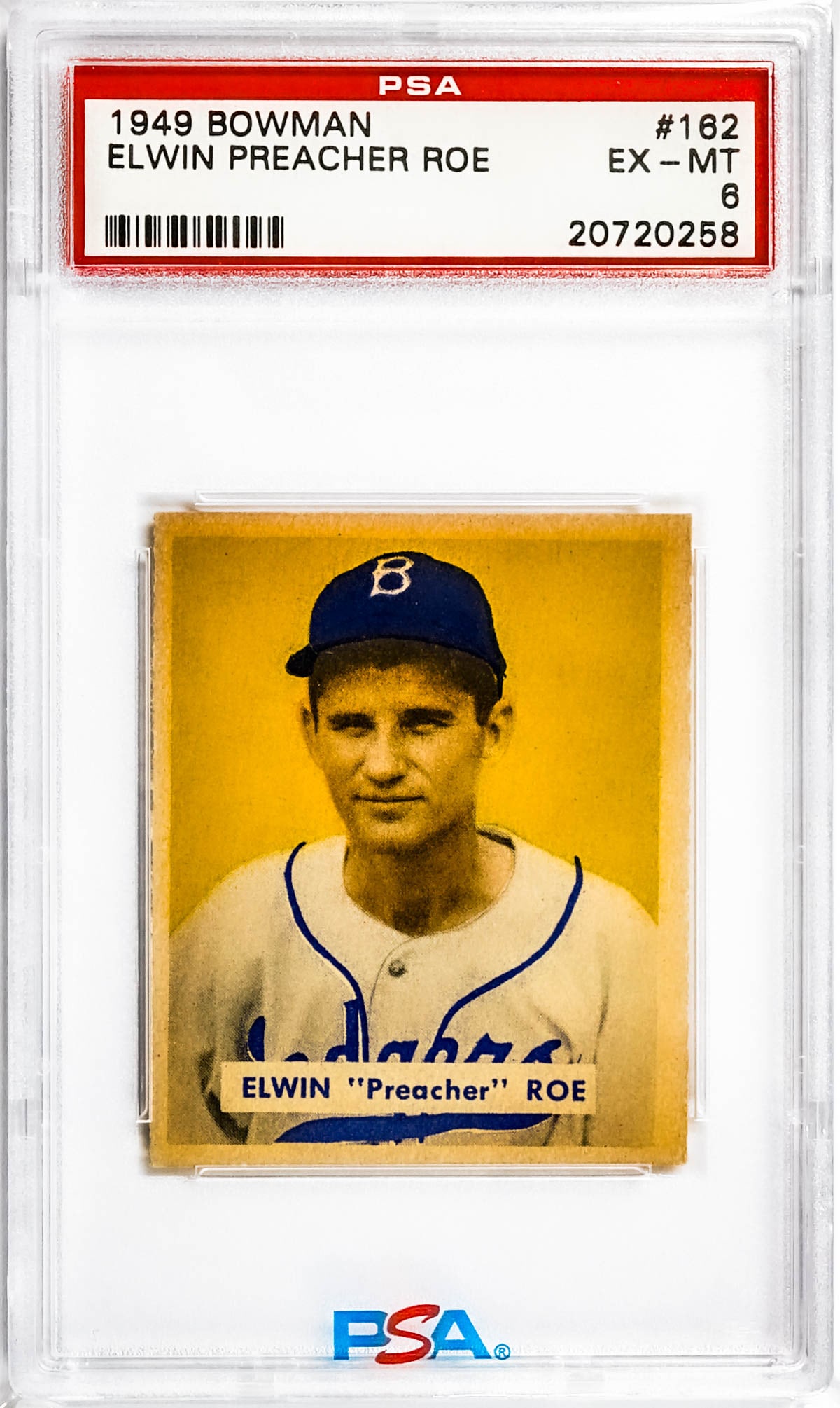 Schoolboy Roe 1949 Bowman #162 PSA 6 (1 of 2)