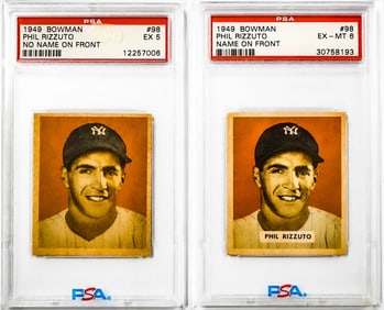 Phil Rizzuto 1949 Bowman Baseball Cards