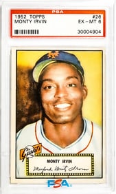 Monty Irvin 1952 Topps #26 PSA 6