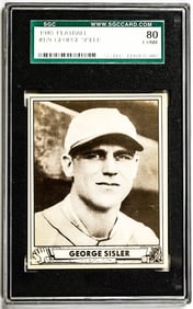George Sisler 1940 Play Ball #179 SGC 80 EX/NM