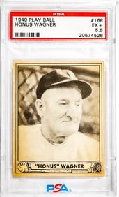 Honus Wagner 1940 Play Ball #168 PSA 5.5