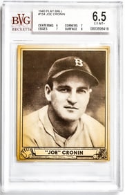 Joe Cronin 1940 Play Ball #134 BVG 6.5