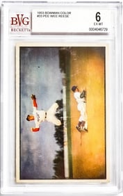 Pee Wee Reese 1953 Bowman Color #33 BVG 6