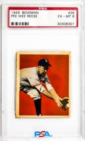 Pee Wee Reese 1949 Bowman #36 PSA 6