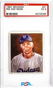 Pee Wee Reese 1950 Bowman #21 PSA 5