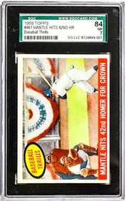 [Mickey Mantle] 1959 Topps #461 SGC 7 NM 84