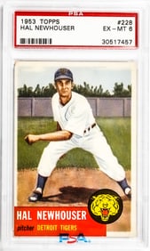 Hal Newhouser 1953 Topps #228 PSA 6