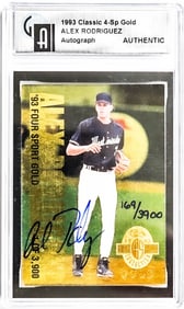 Alex Rodriguez 4-Sp Gold Autograph