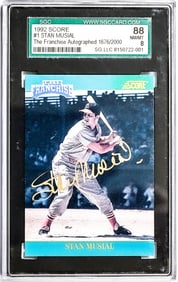 Stan Musial 1992 Score #1 The Franchise Auto